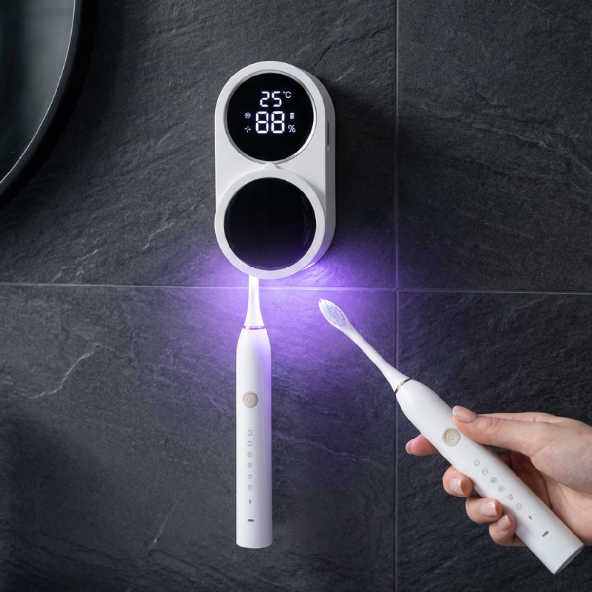 Dantų šepetėlių UV sterilizatorius OVIA UV Duo