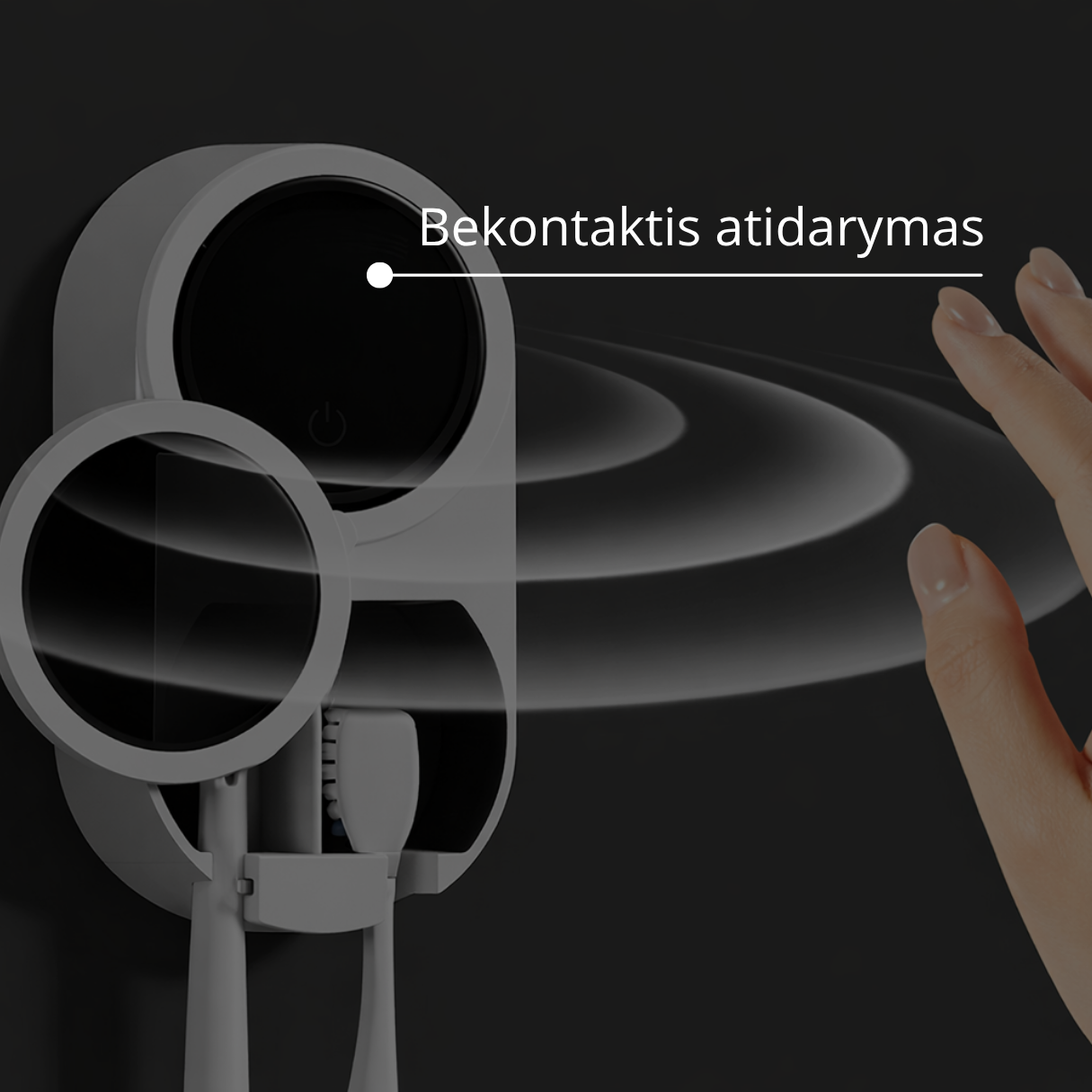 Dantų šepetėlių UV sterilizatorius OVIA UV Duo - Image 7