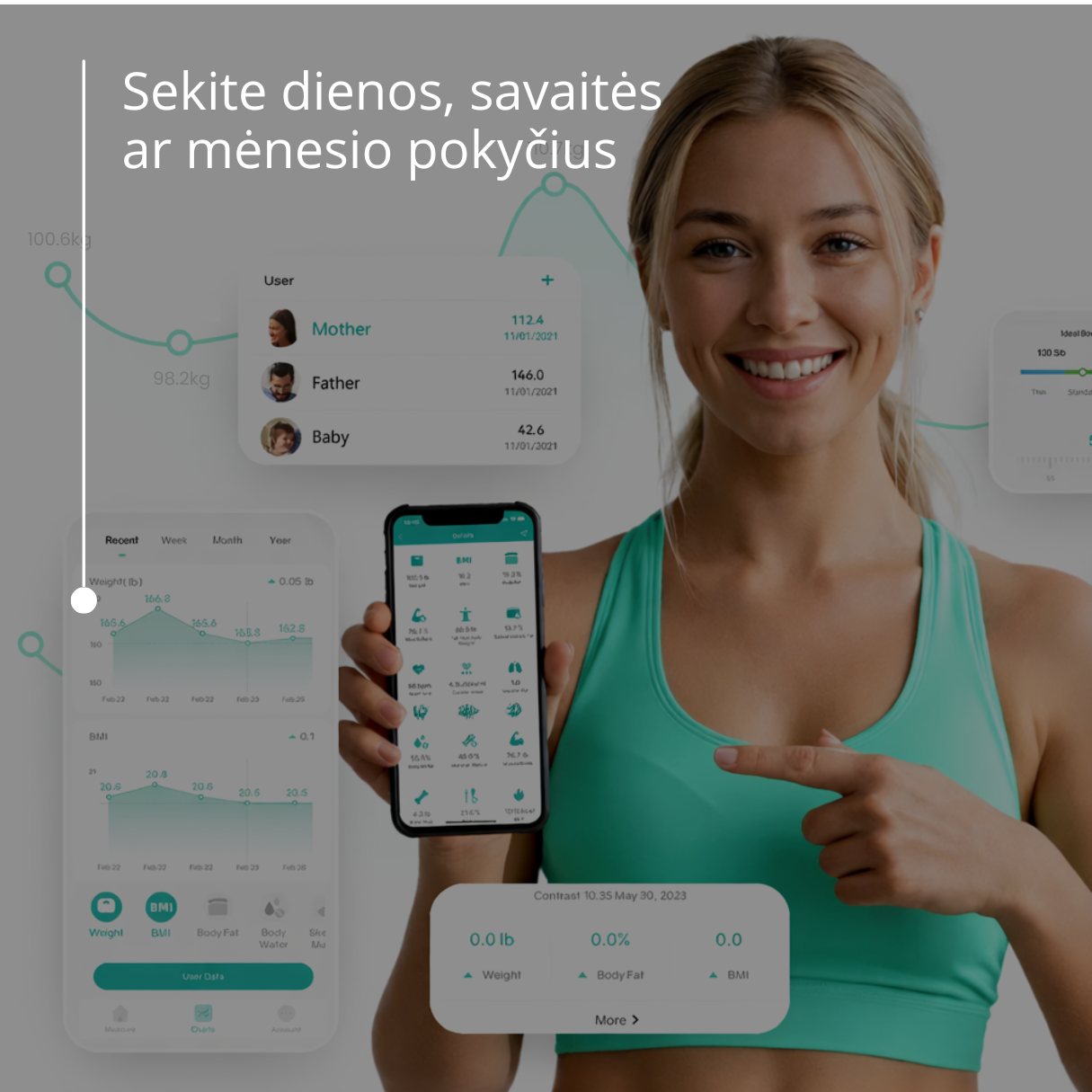 Išmaniosios Svarstyklės AFIIT BodyScan - Image 6