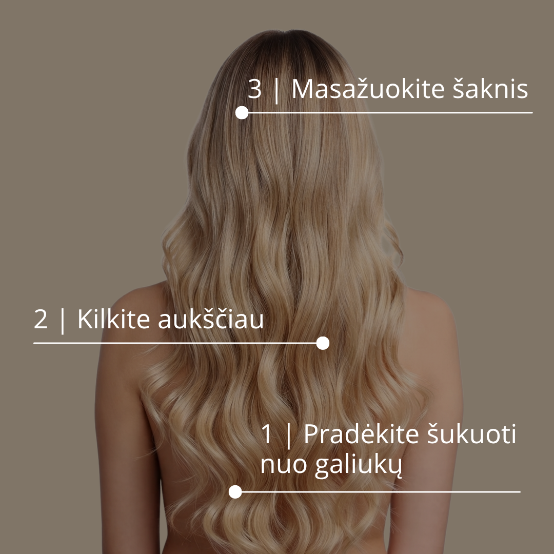 Plaukų šepetys MÙN FlowBrush - Image 4